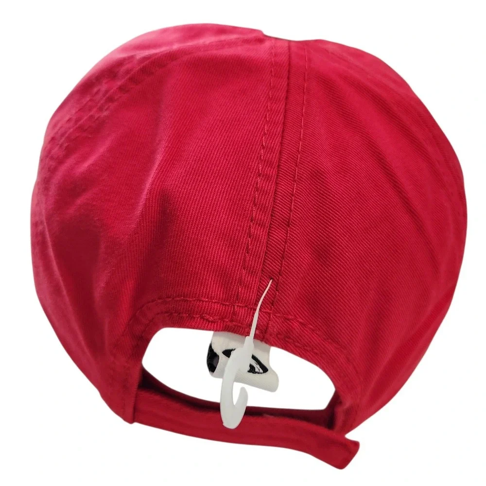 Ivory Hayden Lake Mens Baseball Cap Red‎ Cream Adjustable Hat Style 1410